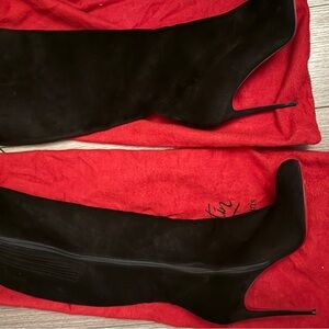 Christian Louboutin tall Suede boots  with original dust bag size 40